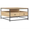 vidaXL Table basse chêne sonoma 80x80x45 cm bois d'ingénierie