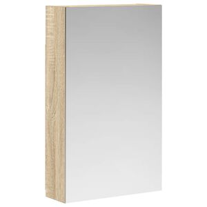 vidaXL Armoire Miroir de Salle de Bain Ch&ecirc;ne Sonoma 30 x 10,5 x 50 cm