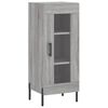 vidaXL Buffet haut Sonoma gris 34,5x34x180 cm Bois d'ing&eacute;nierie