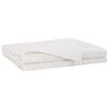 vidaXL Couverture Pond&eacute;r&eacute;e Blanc 152 x 203 cm 7 kg 100% Coton 205T