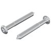 vidaXL Vis 2 pc Argent&eacute; M6 x 50 mm Acier