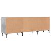vidaXL Meuble TV gris béton 150x30x50 cm bois d'ingénierie