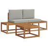 vidaXL Ensemble de canap&eacute;s d'ext&eacute;rieur 3 pc Naturel