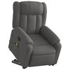 vidaXL Fauteuil de massage inclinable Gris foncé Tissu