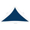 vidaXL Voile de parasol tissu oxford triangulaire 3x3x4,24 m bleu