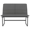 vidaXL Banc Gris 100x75x76 cm Similicuir