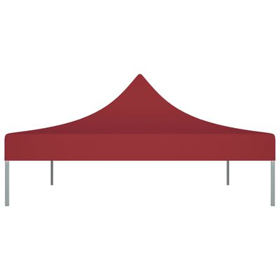 vidaXL Toit de tente de réception 4x3 m Bordeaux 270 g/m²