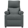vidaXL Fauteuil Gris foncé Tissu