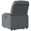 vidaXL Fauteuil inclinable &eacute;lectrique gris similicuir