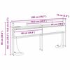 vidaXL T&ecirc;te de lit de rangement Ch&ecirc;ne sonoma 200 cm Bois d'ing&eacute;nierie