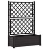 vidaXL Jardini&egrave;re avec treillis 100x43x142 cm PP Anthracite