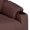 vidaXL Fauteuil inclinable &eacute;lectrique Marron Similicuir