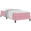 vidaXL Lit à ressorts avec matelas Rose 80 x 220 cm tissu