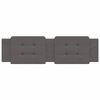 vidaXL Coussin de t&ecirc;te de lit Zadar gris 180 cm similicuir
