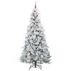 vidaXL Sapin de No&euml;l Artificiel &agrave; Branches Articul&eacute;es Blanc 240 cm
