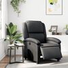 vidaXL Fauteuil inclinable électrique noir cuir véritable
