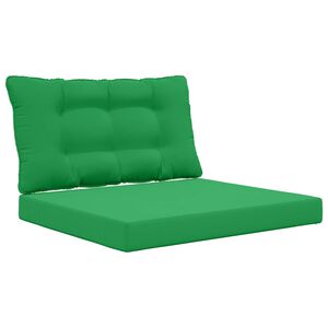 vidaXL Coussin de canap&eacute; d'ext&eacute;rieur Polyester Vert 80 x 68,5 cm