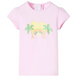 vidaXL T-shirt pour enfants rose clair 116