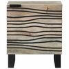 vidaXL Cabinet de chevet Blanc et Noir 40 x 33 x 46 cm