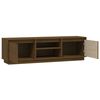 vidaXL Meuble TV Marron miel 140x35x40 cm Bois de pin massif