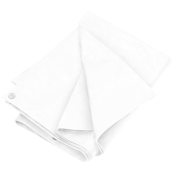 vidaXL Bâche 180 g/m² 8x8 m Blanc PEHD