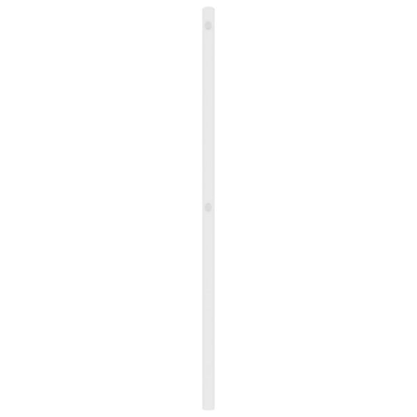 vidaXL Tête de lit métal blanc 90 cm
