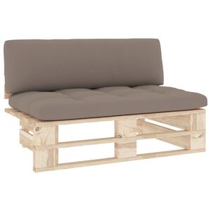 vidaXL Canap&eacute; central palette de jardin bois de pin impr&eacute;gn&eacute;