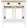 vidaXL Ensemble de bar 5 pcs Blanc Bois de pin massif