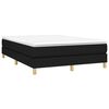 vidaXL Sommier à lattes de lit avec matelas Noir 140x190 cm Tissu