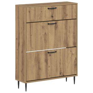 vidaXL Cabinet &agrave; chaussures HAARLEM 78 x 24 x 103 cm Bois d'ing&eacute;nierie