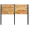 vidaXL T&ecirc;te de lit 140 cm bois massif d'acacia et fer