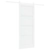 vidaXL Porte coulissante ORKDAL Blanc 83 x 202 cm Bois de pin massif