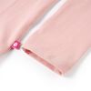 T-shirt enfants à manches longues rose clair 116