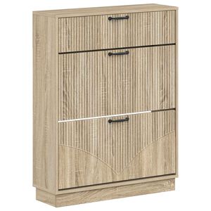 vidaXL Cabinet &agrave; chaussures HOORN 78 x 24 x 100 cm Bois d'ing&eacute;nierie