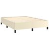 vidaXL Cadre de lit sans matelas cr&egrave;me 140x190 cm similicuir