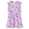vidaXL Robe fille manches &agrave; volants cordon de serrage lila 104