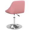 vidaXL Chaises pivotantes &agrave; manger lot de 2 Rose Velours