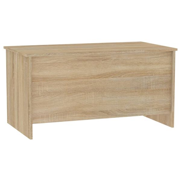 vidaXL Table basse chêne sonoma 102x55,5x52,5 cm bois d'ingénierie