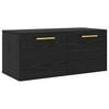 vidaXL Meuble mural 80 x 36.5 x 35 cm Bois d'ing&eacute;nierie Ch&ecirc;ne noir
