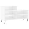 vidaXL Armoire &agrave; chaussure Blanc brillant 102x36x60 cm Bois ing&eacute;nierie