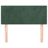 vidaXL Tête de lit Vert foncé 80x5x78/88 cm Velours