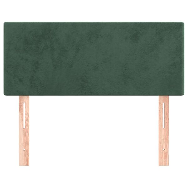 vidaXL Tête de lit Vert foncé 80x5x78/88 cm Velours