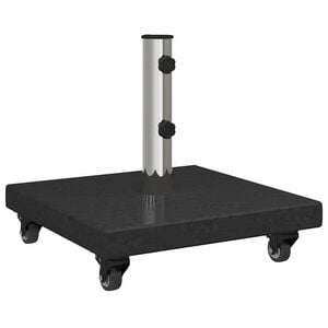 vidaXL Pied de parasol 30 kg Noir Granite Carr&eacute;