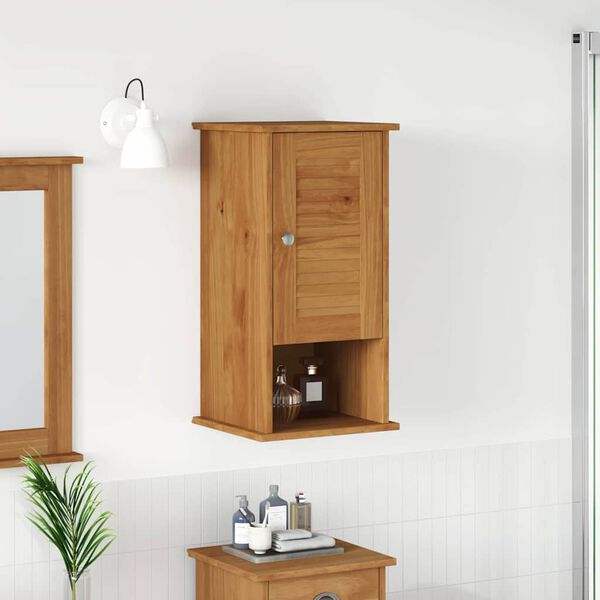 vidaXL Armoire de salle de bain avec porte VIGO Marron et Marron Miel