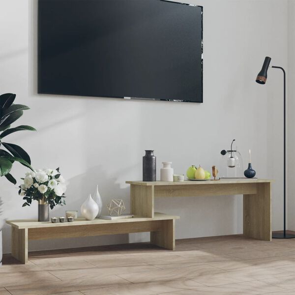 vidaXL Meuble TV Chêne sonoma 180x30x43 cm Aggloméré