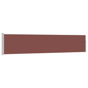 vidaXL Auvent lat&eacute;ral r&eacute;tractable de patio 100x500 cm Marron