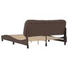 vidaXL Cadre de lit sans matelas Hvar marron 160x200 cm similicuir
