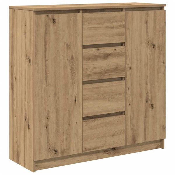 vidaXL Buffet tiroirs chêne artisanal 100,5x35x98,5 cm bois ingénierie