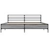 vidaXL Cadre de lit sans matelas sonoma gris 180x200 cm