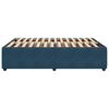 vidaXL Cadre de lit sans matelas bleu 140x190 cm velours